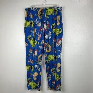 Nickelodeon Pants Nickelodeon Pajama Pants Men Large Blue